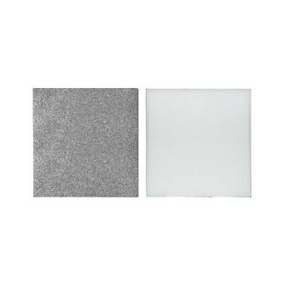 Foam Board 40mm - Soft Silver / White - 100 x 100 cm