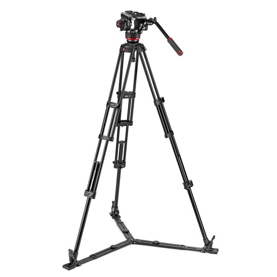 Video Tripod Kit - 504X Fluid Head w/ Alu Twin Leg Tripod MS