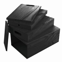 Nesting Applebox set - Black